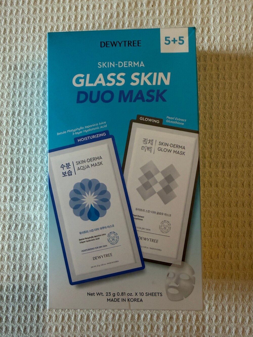 Dewytree Skin-Derma Glass Skin Duo Mask 10 Sheets